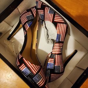 I N C International Concepts American Flag Heels